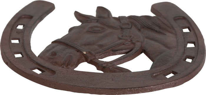 Biscottini Ferro di cavallo in ghisa con finitura ruggine anticata Made in Italy