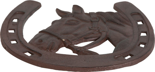 Biscottini Ferro di cavallo in ghisa con finitura ruggine anticata Made in Italy