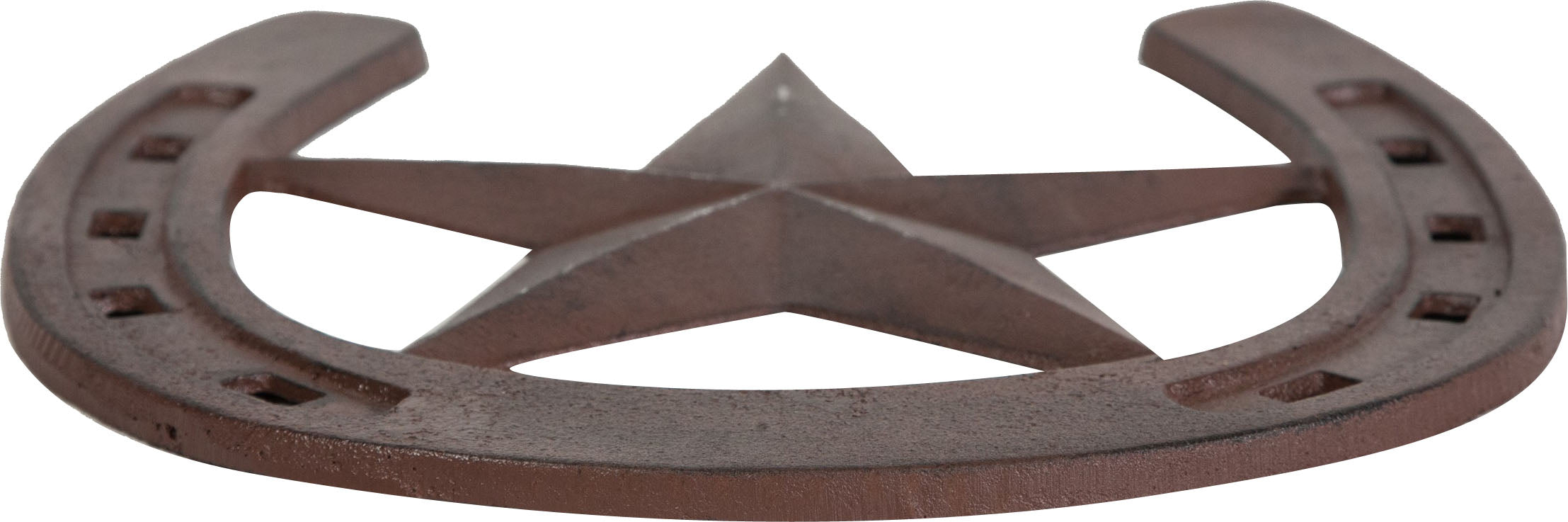 Biscottini Ferro di cavallo stella in ghisa con finitura ruggine anticata Simpatico