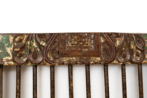 Biscottini Finestra finestrina grata in legno massello e in ferro antica e vecchia medievale con telaio da interno o da esterno