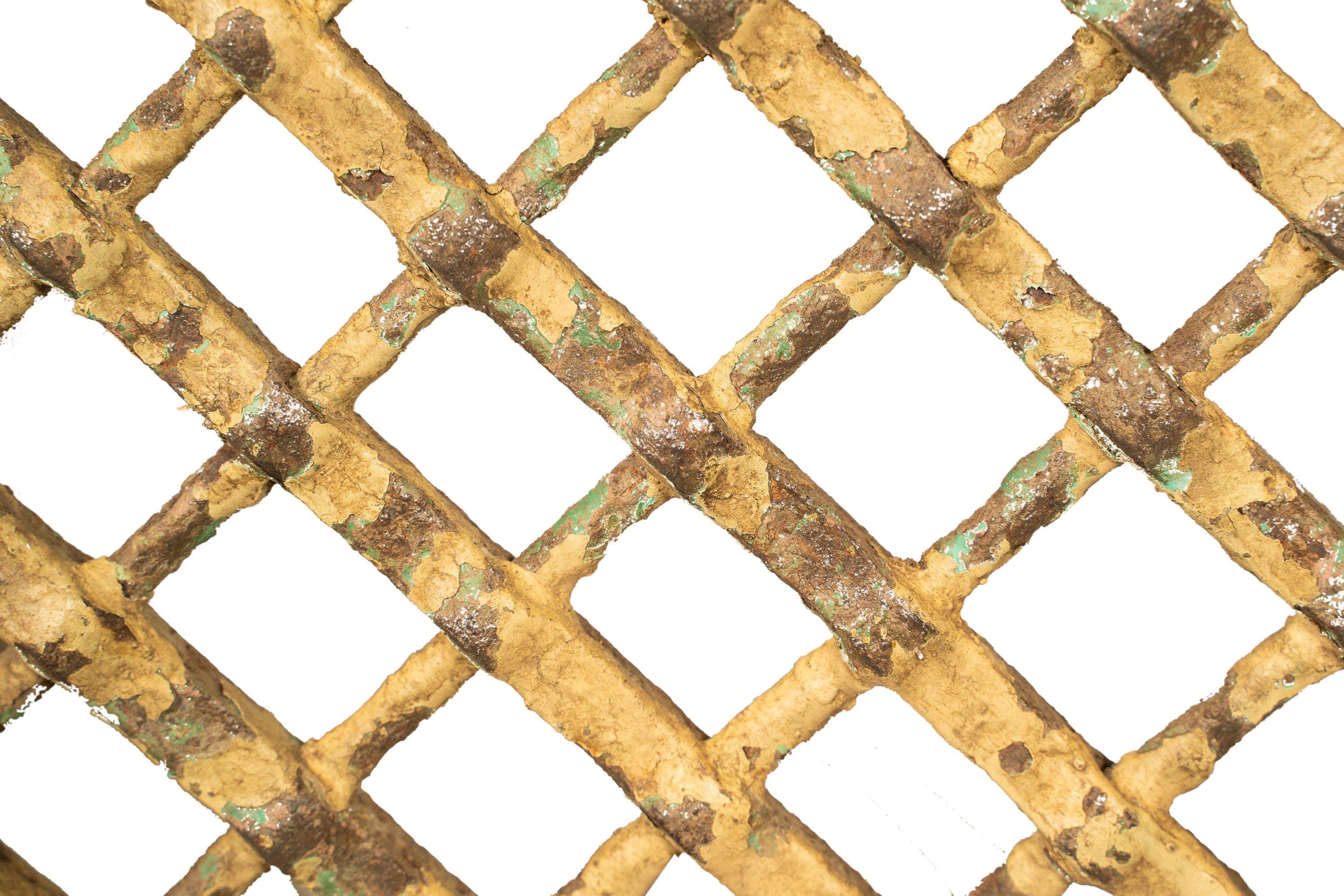 Biscottini Finestra finestrina grata in legno massello e in ferro antica e vecchia medievale con telaio da interno o da esterno