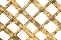 Biscottini Finestra finestrina grata in legno massello e in ferro antica e vecchia medievale con telaio da interno o da esterno