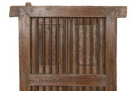 Biscottini Finestra finestrina grata porta in legno massello e in ferro antica e vecchia con telaio da interno o da esterno