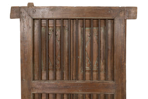 Biscottini Finestra finestrina grata porta in legno massello e in ferro antica e vecchia con telaio da interno o da esterno