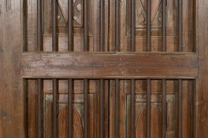 Biscottini Finestra finestrina grata porta in legno massello e in ferro antica e vecchia con telaio da interno o da esterno