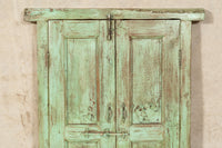 Biscottini Finestra finestrina grata porta in legno massello e in ferro antica e vecchia con telaio da interno o da esterno