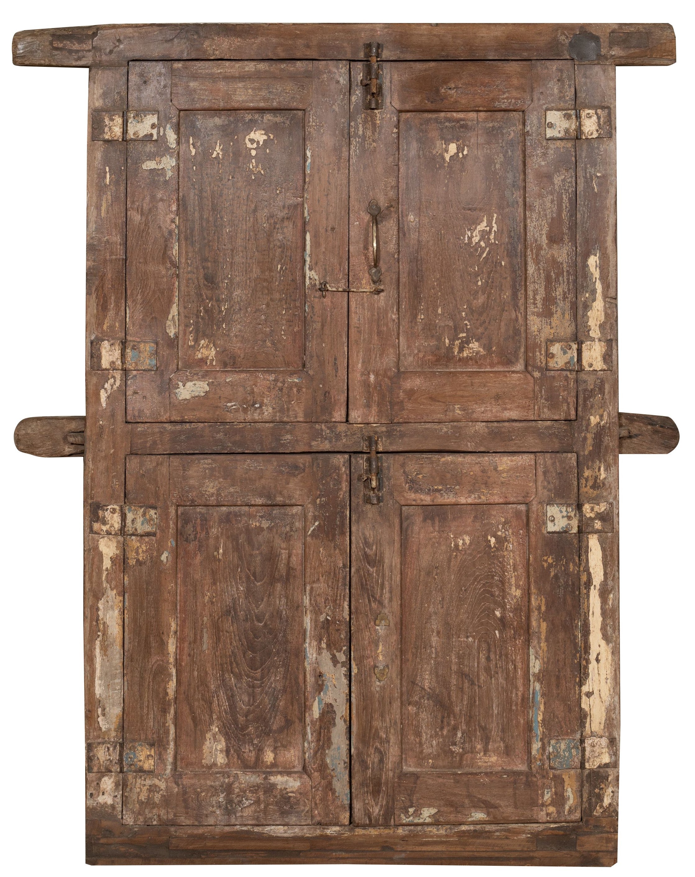 Biscottini Finestra finestrina grata porta in legno massello e in ferro antica e vecchia con telaio da interno o da esterno