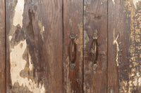 Biscottini Finestra finestrina grata porta in legno massello e in ferro antica e vecchia con telaio da interno o da esterno