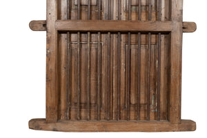 Biscottini Finestra finestrina grata porta in legno massello e in ferro antica e vecchia con telaio da interno o da esterno