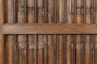 Biscottini Finestra finestrina grata porta in legno massello e in ferro antica e vecchia con telaio da interno o da esterno