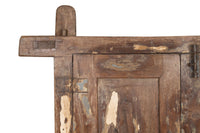 Biscottini Finestra finestrina grata porta in legno massello e in ferro antica e vecchia con telaio da interno o da esterno