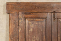 Biscottini Finestra finestrina grata porta in legno massello e in ferro antica e vecchia con telaio da interno o da esterno