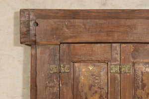 Biscottini Finestra finestrina grata porta in legno massello e in ferro antica e vecchia con telaio da interno o da esterno