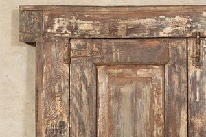 Biscottini Finestra finestrina grata porta in legno massello e in ferro antica e vecchia con telaio da interno o da esterno