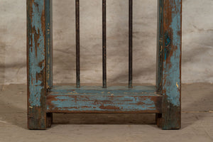 Biscottini Finestra finestrina grata porta in legno massello e in ferro antica e vecchia con telaio da interno o da esterno