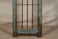 Biscottini Finestra finestrina grata porta in legno massello e in ferro antica e vecchia con telaio da interno o da esterno