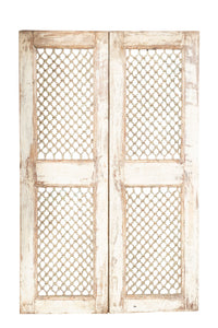 Biscottini Finestra finestrina grata porta in legno massello e in ferro antica e vecchia con telaio da interno o da esterno