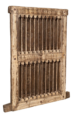 Biscottini Finestra finestrina grata porta in legno massello e in ferro antica e vecchia con telaio da interno o da esterno