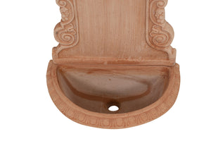 Biscottini Fontana a muro da parete da appendere in Terracotta 100% Made in Italy interamente Lavorata a Mano