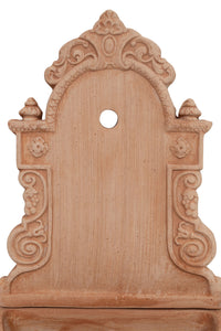Biscottini Fontana a muro da parete da appendere in Terracotta 100% Made in Italy interamente Lavorata a Mano