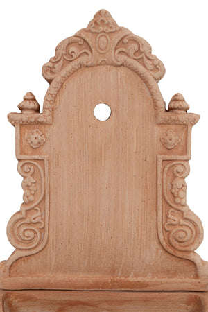Biscottini Fontana a muro da parete da appendere in Terracotta 100% Made in Italy interamente Lavorata a Mano