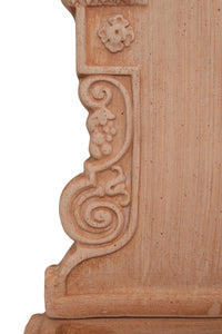 Biscottini Fontana a muro da parete da appendere in Terracotta 100% Made in Italy interamente Lavorata a Mano