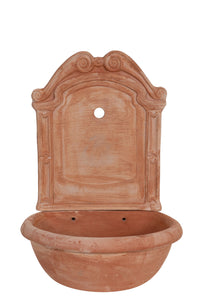 Biscottini Fontana a muro da parete da appendere in Terracotta 100% Made in Italy interamente Lavorata a Mano