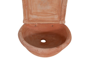 Biscottini Fontana a muro da parete da appendere in Terracotta 100% Made in Italy interamente Lavorata a Mano
