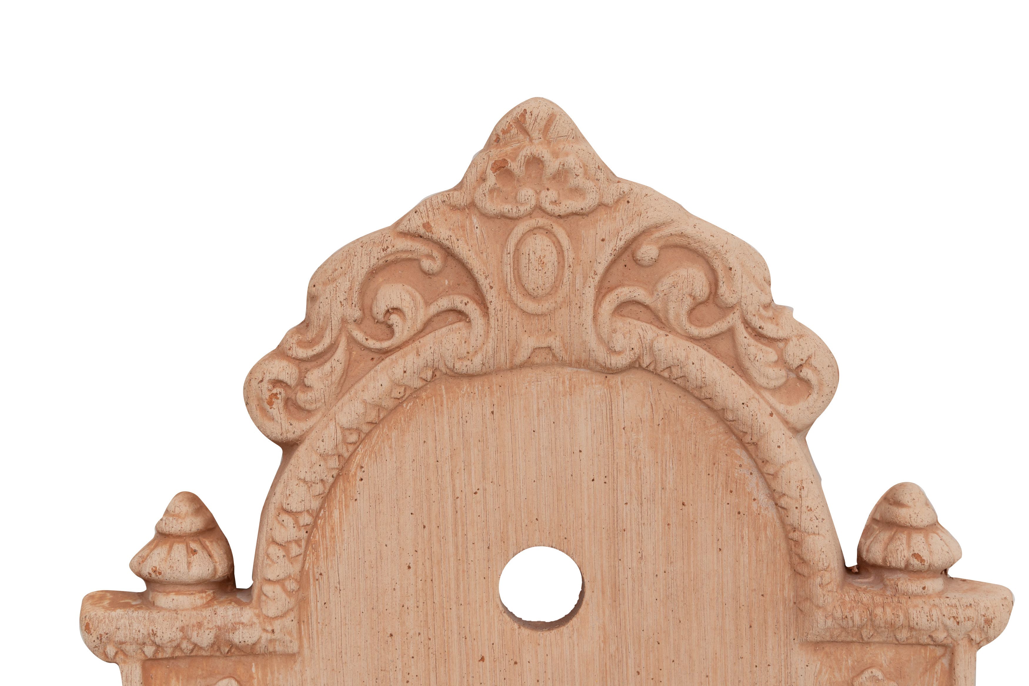 Biscottini Fontana a muro da parete da appendere in Terracotta 100% Made in Italy Lavorata a Mano