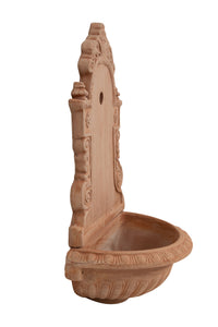 Biscottini Fontana a muro da parete da appendere in Terracotta 100% Made in Italy Lavorata a Mano
