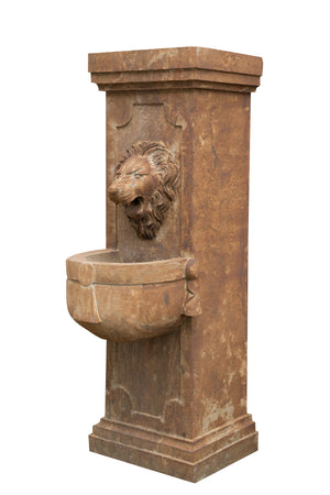 Biscottini Fontana a muro in pietra L40xPR59xH125 cm smontabile dimensioni realizzata