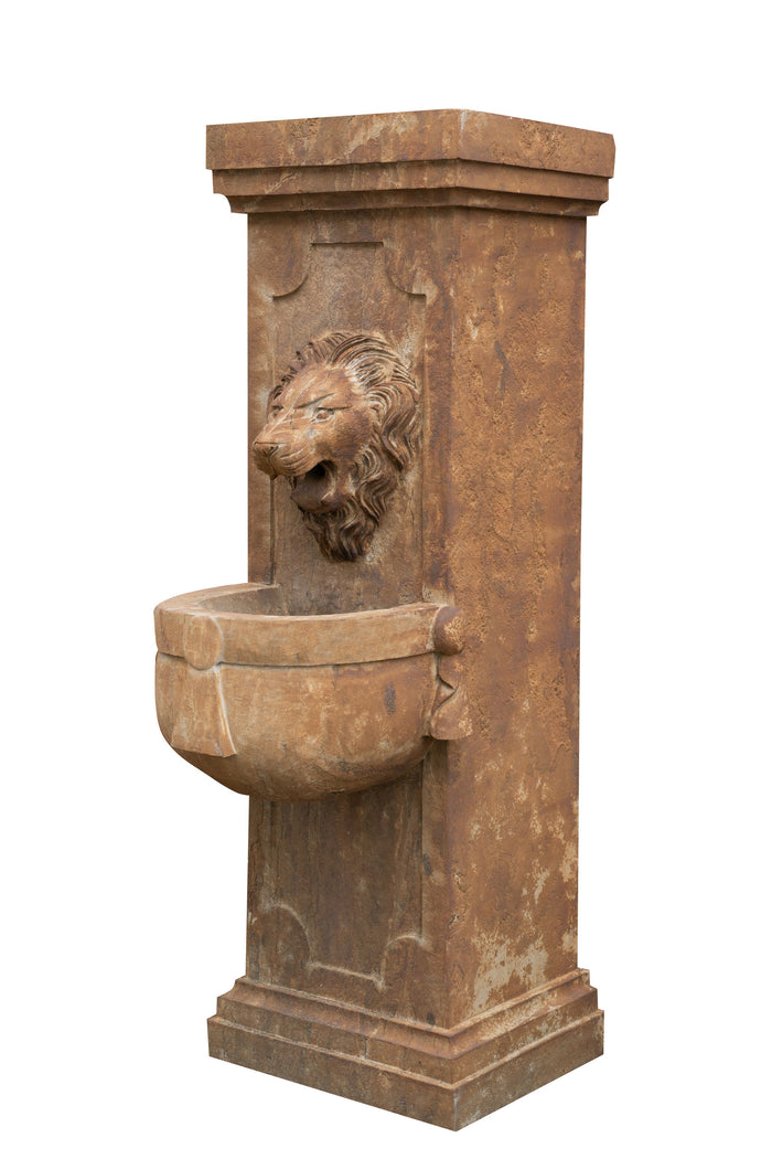 Biscottini Fontana a muro in pietra L40xPR59xH125 cm smontabile dimensioni realizzata