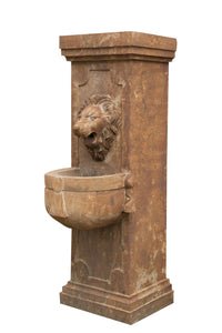 Biscottini Fontana a muro in pietra L40xPR59xH125 cm smontabile dimensioni realizzata