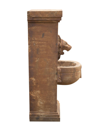 Biscottini Fontana a muro in pietra L40xPR59xH125 cm smontabile dimensioni realizzata