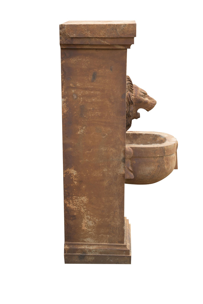 Biscottini Fontana a muro in pietra L40xPR59xH125 cm smontabile dimensioni realizzata