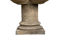 Biscottini Fontana con 8 Vasche in Pietra, L90xPR90xH160 cm Elegante otto giardino.