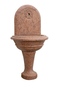 Biscottini Fontana da terra in marmo rosso di Verona Made in Italy Acquasantiera Offerta