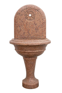 Biscottini Fontana da terra in marmo rosso di Verona Made in Italy Acquasantiera Offerta