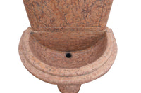 Biscottini Fontana da terra in marmo rosso di Verona Made in Italy Acquasantiera Offerta