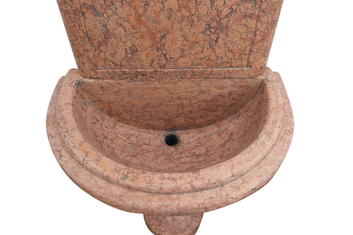 Biscottini Fontana da terra in marmo rosso di Verona Made in Italy Acquasantiera Offerta