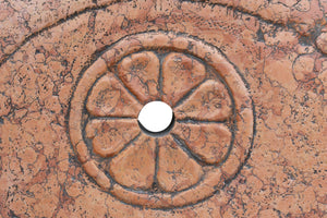 Biscottini Fontana da terra in marmo rosso di Verona Made in Italy Acquasantiera Offerta