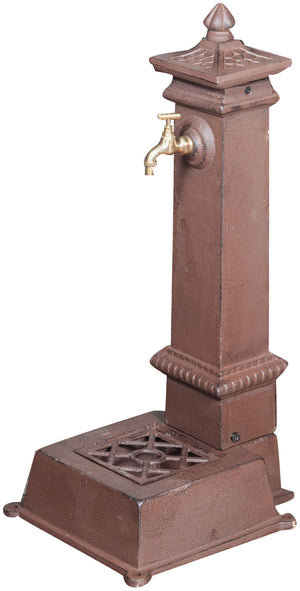 Biscottini Fontana in ghisa finitura ruggine anticata L37xPR30xH77 cm