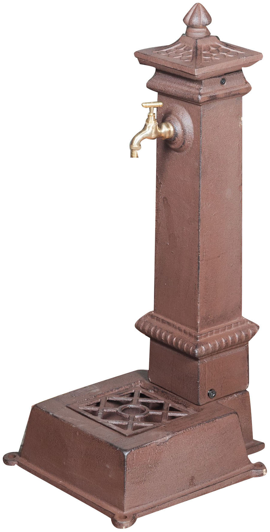 Biscottini Fontana in ghisa finitura ruggine anticata L37xPR30xH77 cm