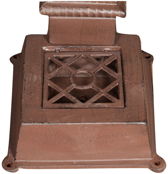 Biscottini Fontana in ghisa finitura ruggine anticata L37xPR30xH77 cm