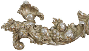 Biscottini Fregio decorativo finitura argento anticato L42xPR3,5xH12 cm molteplici