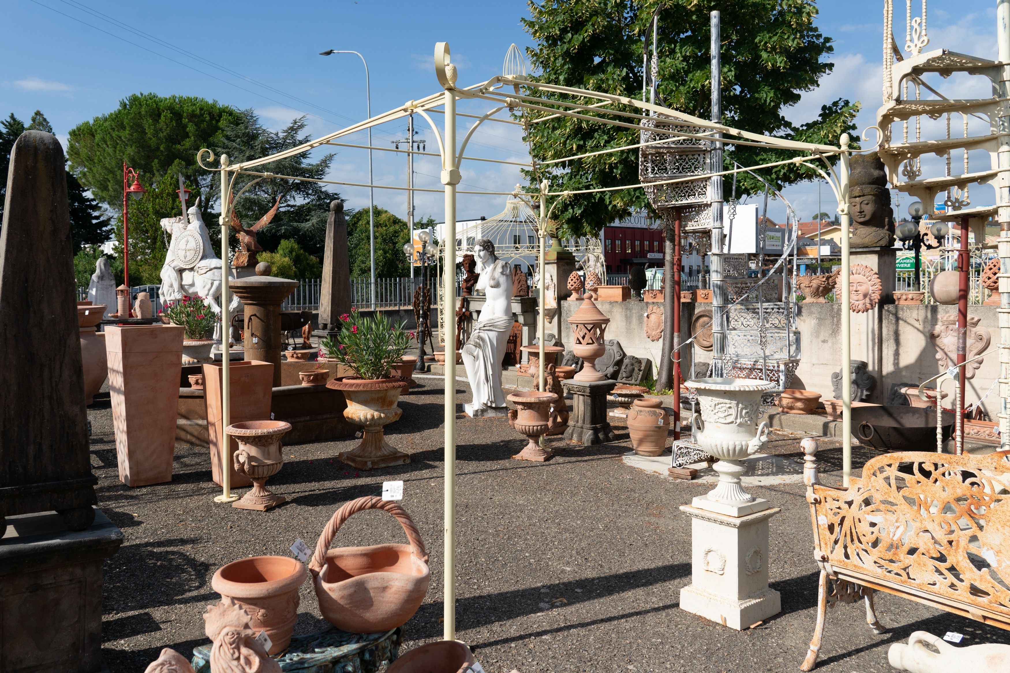 Biscottini Gazebo in ferro L300XPR300XH320 CM Molto solido stabile Offerta Speciale