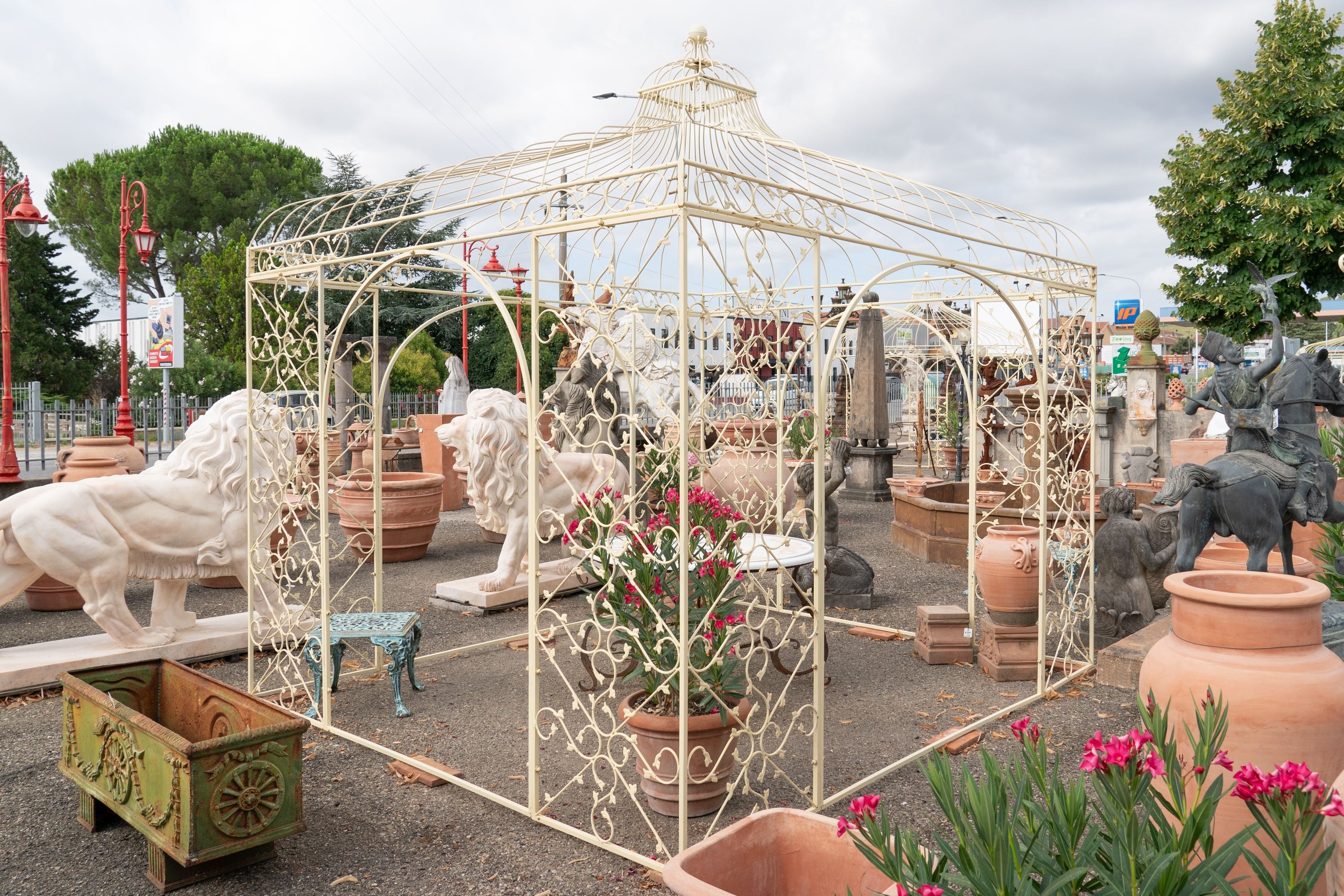 Biscottini Gazebo in ferro L400XPR400XH365 CM Molto solido stabile Offerta Speciale