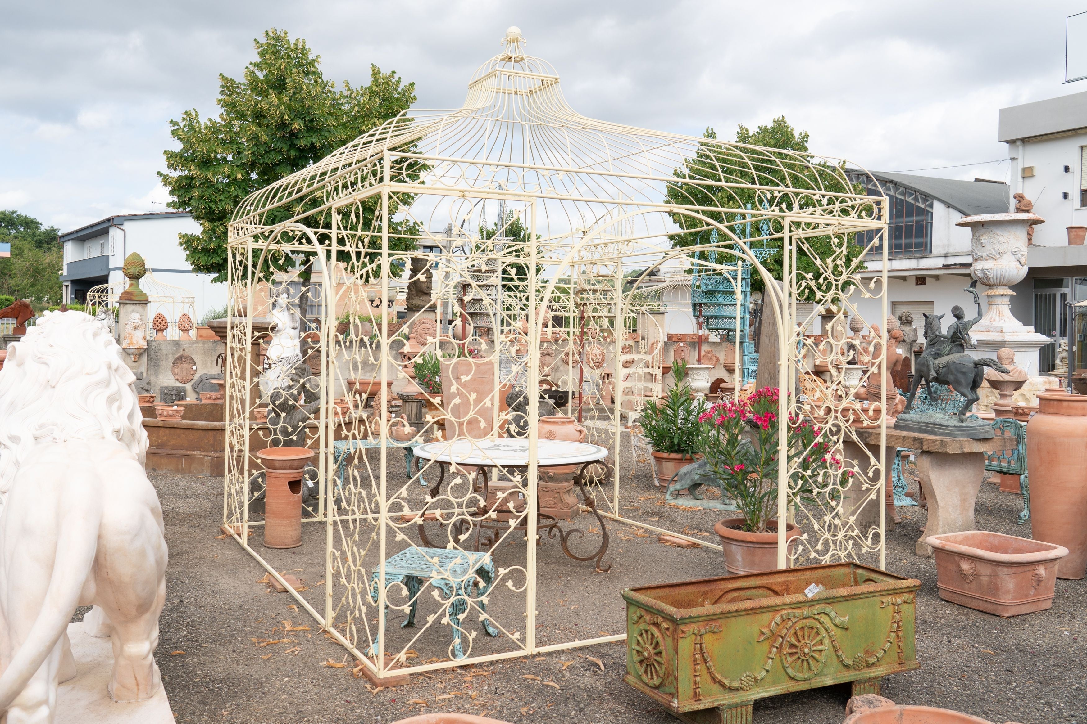 Biscottini Gazebo in ferro L400XPR400XH365 CM Molto solido stabile Offerta Speciale