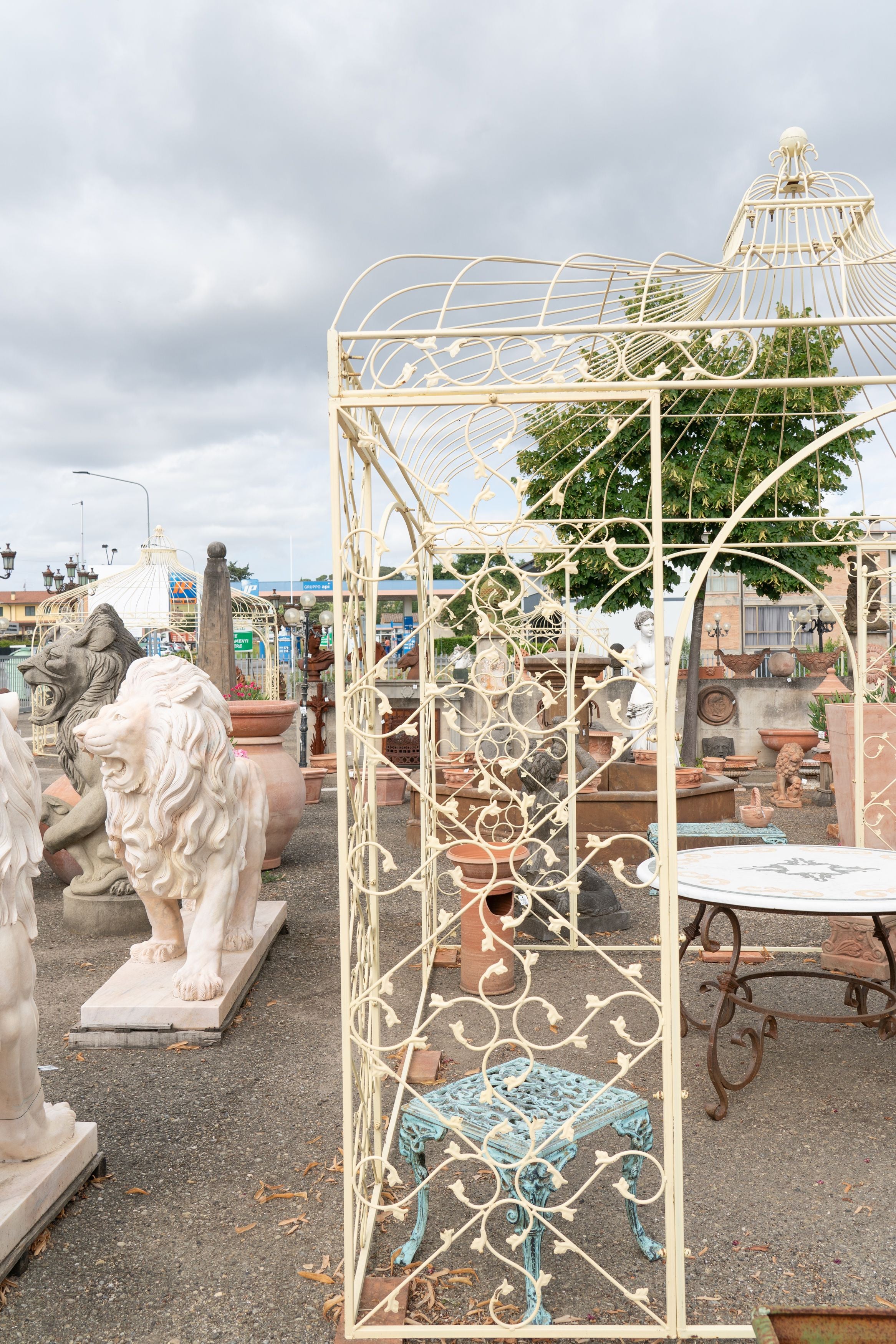 Biscottini Gazebo in ferro L400XPR400XH365 CM Molto solido stabile Offerta Speciale