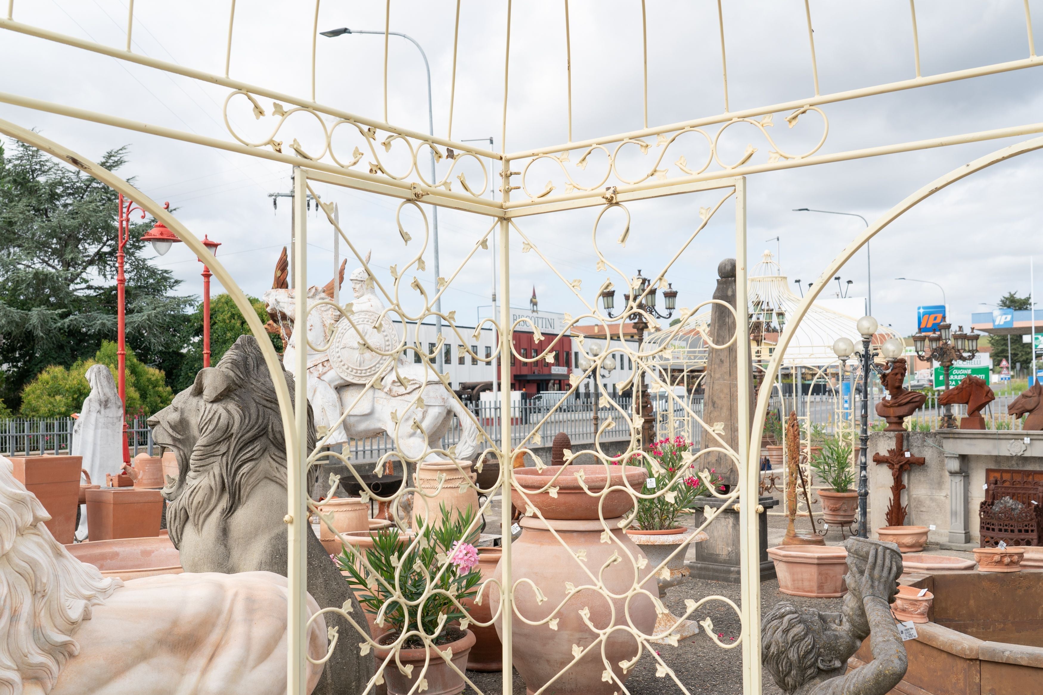 Biscottini Gazebo in ferro L400XPR400XH365 CM Molto solido stabile Offerta Speciale